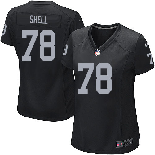 Women's Game Art Shell Nike Jersey Black Home - #78 NFL Oakland Raiders